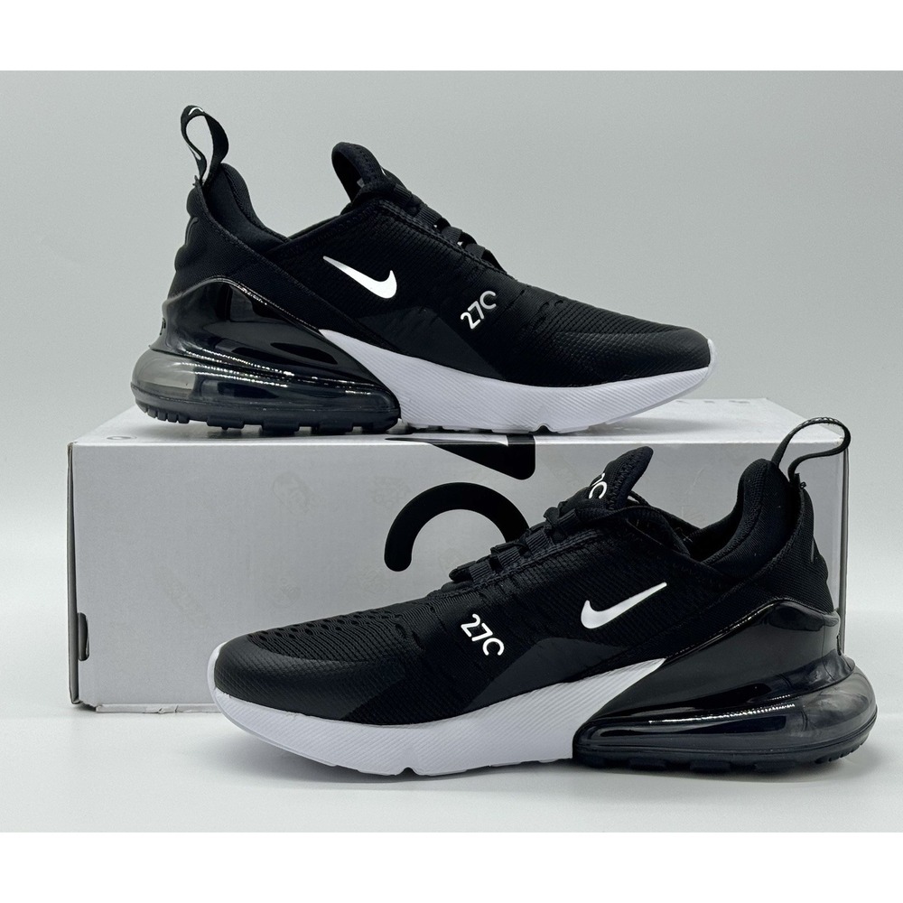 Nike Women's Air Max 270 Black White Size 5 AH6789 001